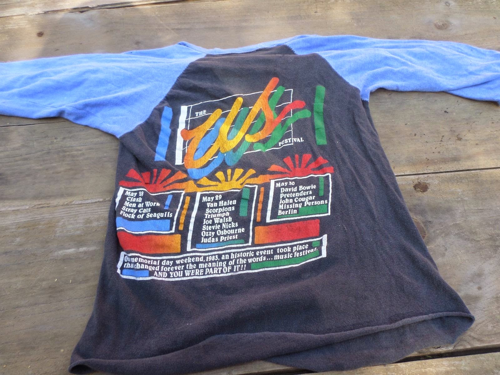 販売オーダー 希少 80s vintage us festival 83' tee hipomoto.com